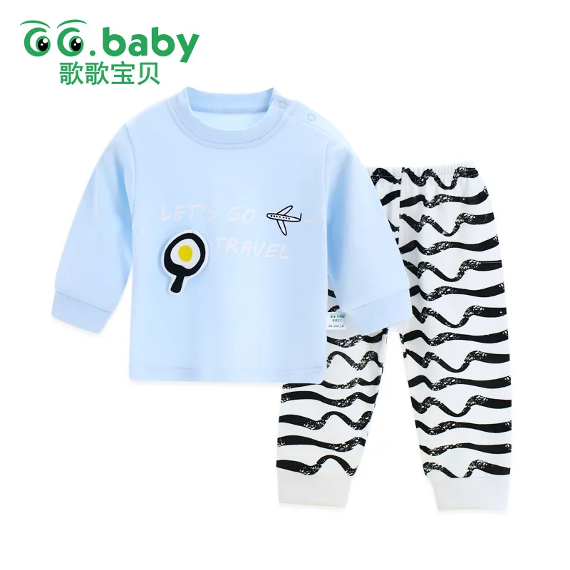 Striped Kit For Children Baby Pajamas Set Clothes Newborn Girl Infant Clothing Sets Boy Sleepwear Spring Outfit | Детская одежда и