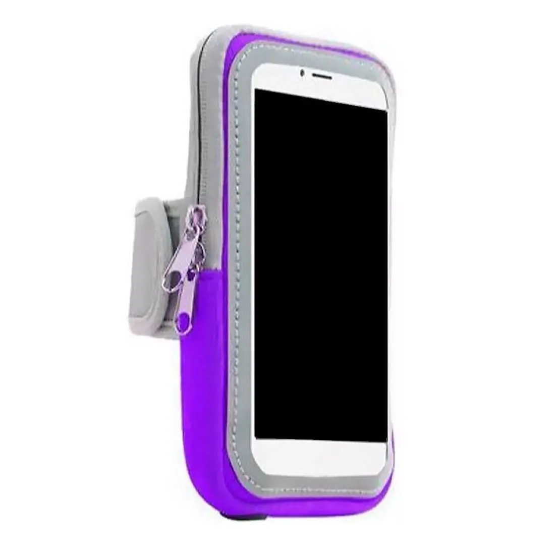 Universal Mobile Phone Bags Holder Outdoor Sport Arm Pouch Bag For Phone On Hand Sports Running Armband Bag Case - Цвет: violet