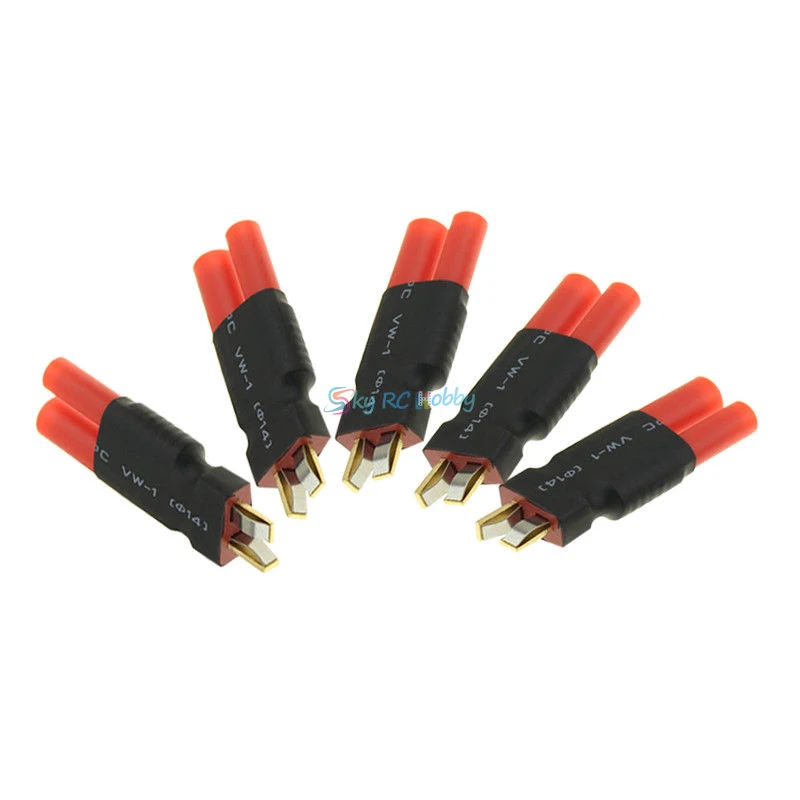 Deans T Plug Male to соединитель HXT Adapter 4mm RC LiPo Battery Connector|Детали и аксессуары| |