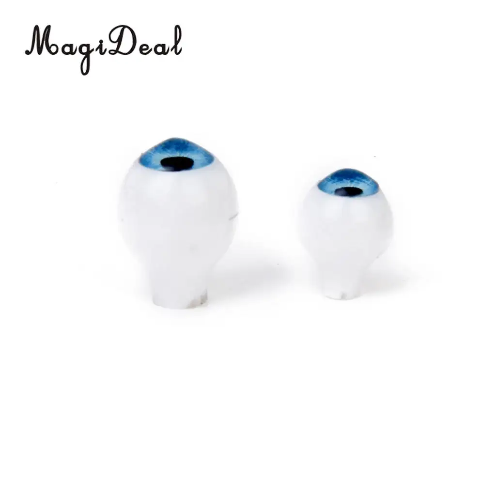 MagiDeal моделирование 4 пары круглые акриловые кукольные глаза DIY глазные яблоки для фарфоровых кукол животные Хэллоуин реквизит Детские игрушки 10x7 мм