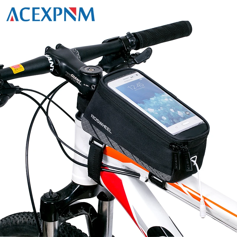 ACEXPNM велосипедный держатель для телефона с экраном 5 7 дюйма|Сумки и корзины