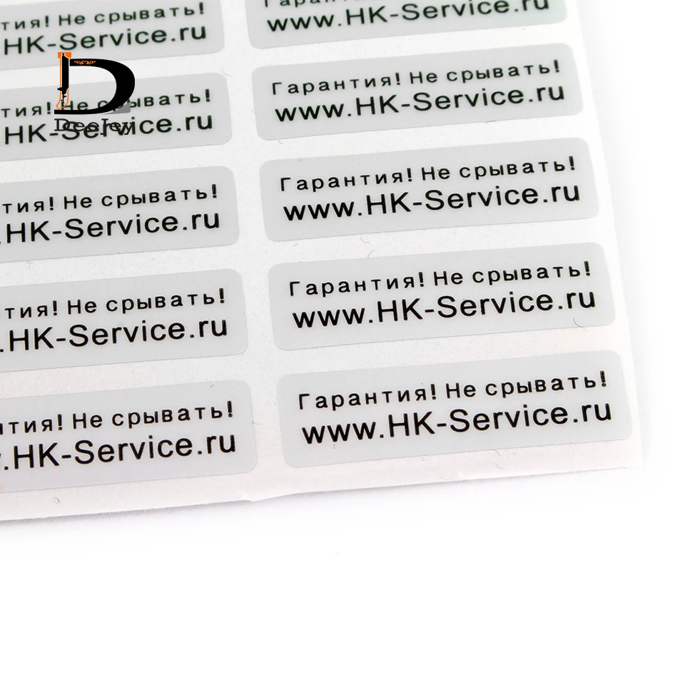 custom printed seal label waterproof leaving word VOID PET stickers self-adhesive warranty 1000pcs lot | Дом и сад