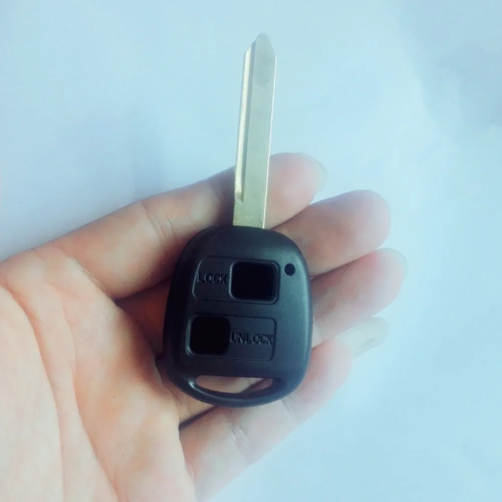 Чехол для автомобильного ключа с 2 кнопками без логотипа Toyota YARIS COROLLA RAV4|Ключ от