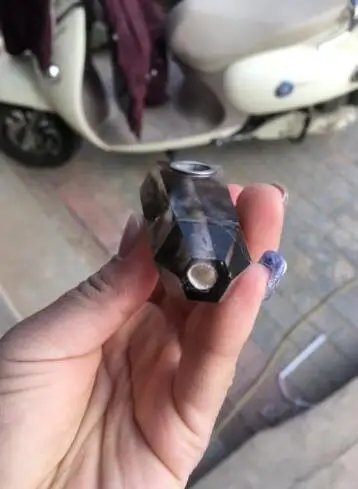 1pcs natural brown color smoky quartz crystal smoking pipe for men | Дом и сад