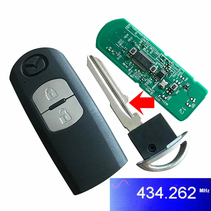 RMLKS Автомобильный Дистанционный смарт ключ 433 МГц подходит для MAZDA CX 3 Axela Atenza
