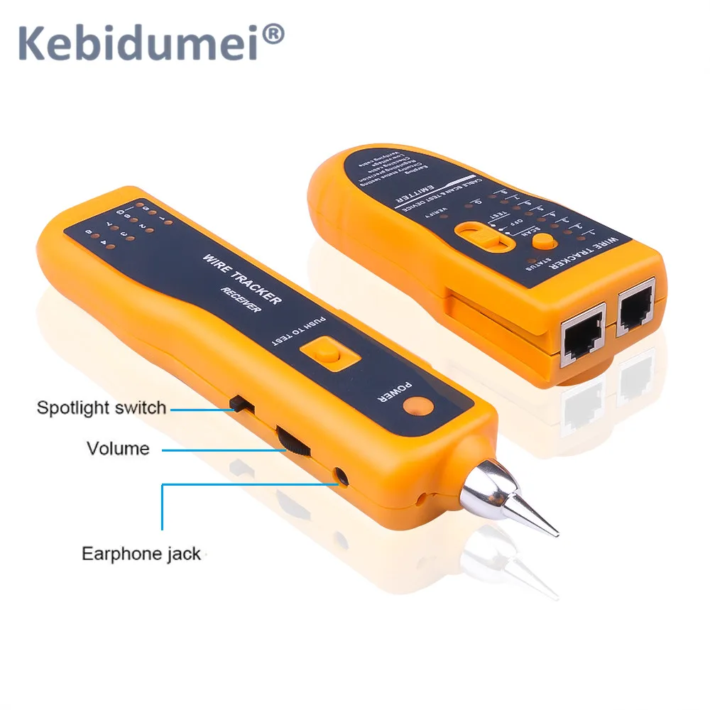 Тестер для телефонных проводов Kebidumei RJ11 RJ45 Cat5 Cat6 | Компьютеры и офис