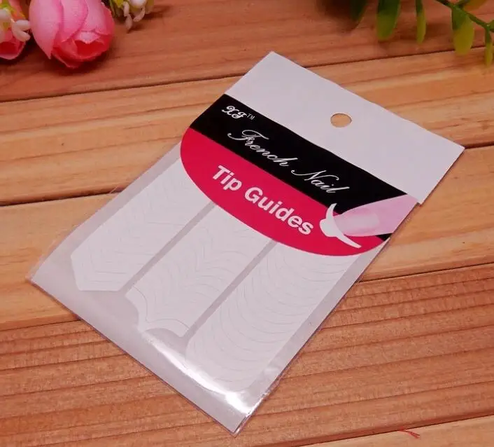 XF бренд 48 наклеек/лот DIY Французский маникюр украшения для ногтей круглая форма