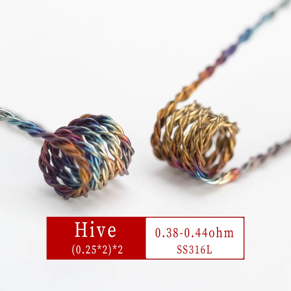 Радужный нагревательный провод Coil Father Fused Clapton Dragon Skin скрученный четырехъядерный