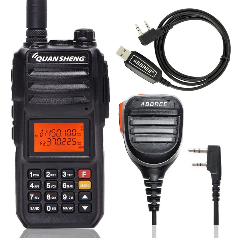 add as pic show 1 Quansheng TG-UV2 PLUS высокая мощность 10 Вт 5 полос 136-174 МГц/Полиция 350-390MH/400-470 МГц 4000 мАч 10 км дальность 200CH рация - Цвет: add as pic show 1