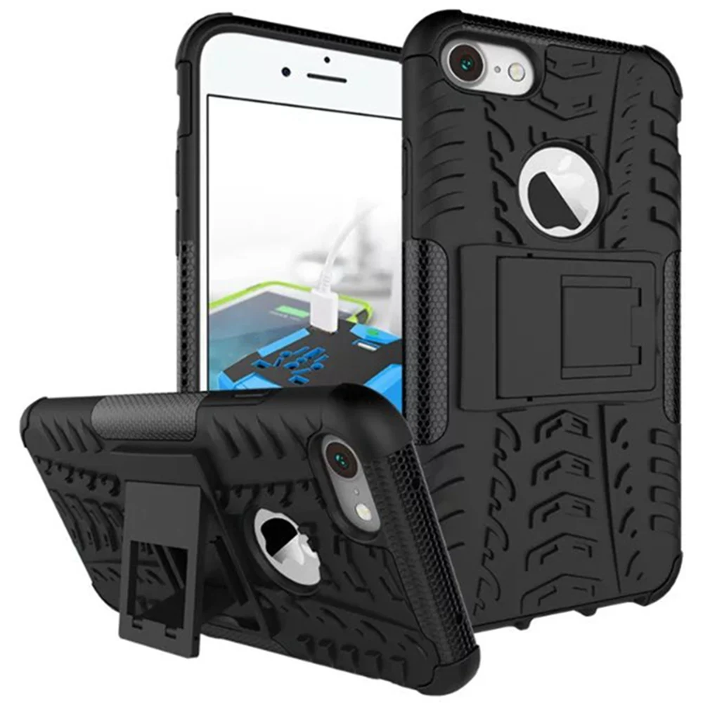 Жесткий Панцири Гибридный ТПУ PC чехол для iPhone 7 6 S плюс Heavy Duty противоударный