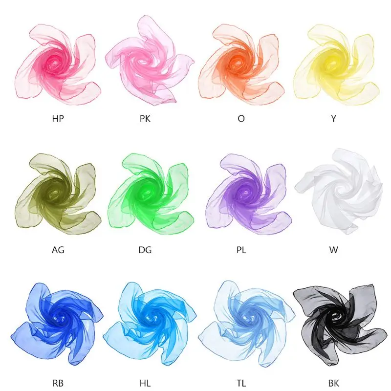 60x60 см унисекс Сейлор Блестящий шелковистый квадратный шейный шарф Дамская лента