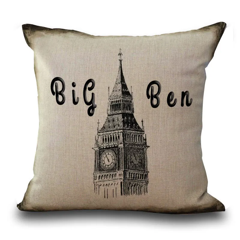 Декоративная Подушка Чехол Винтаж знаменитое здание в римском стиле 17 5 дюймов