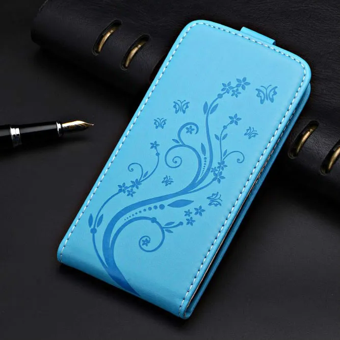 Flower Blue Для UMIDIGI A5 Pro Чехол 3D цветок милый мультфильм Вертикальный флип кожаный чехол - Цвет: Flower Blue