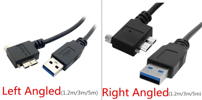 90 градусов правый и левый Угловой Micro USB винт с креплением на 3 0 кабель для