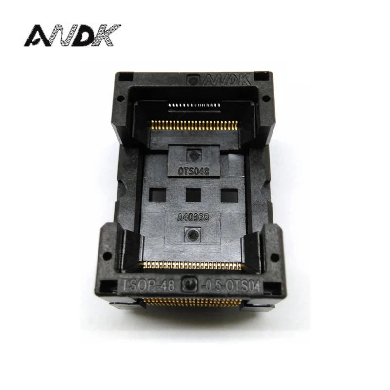 

TSOP48-0.5 Open Top Burn in Socket IC Test Socket Standard tsop48 IC354-048-D31/35P Programmer Adapter Wholesale