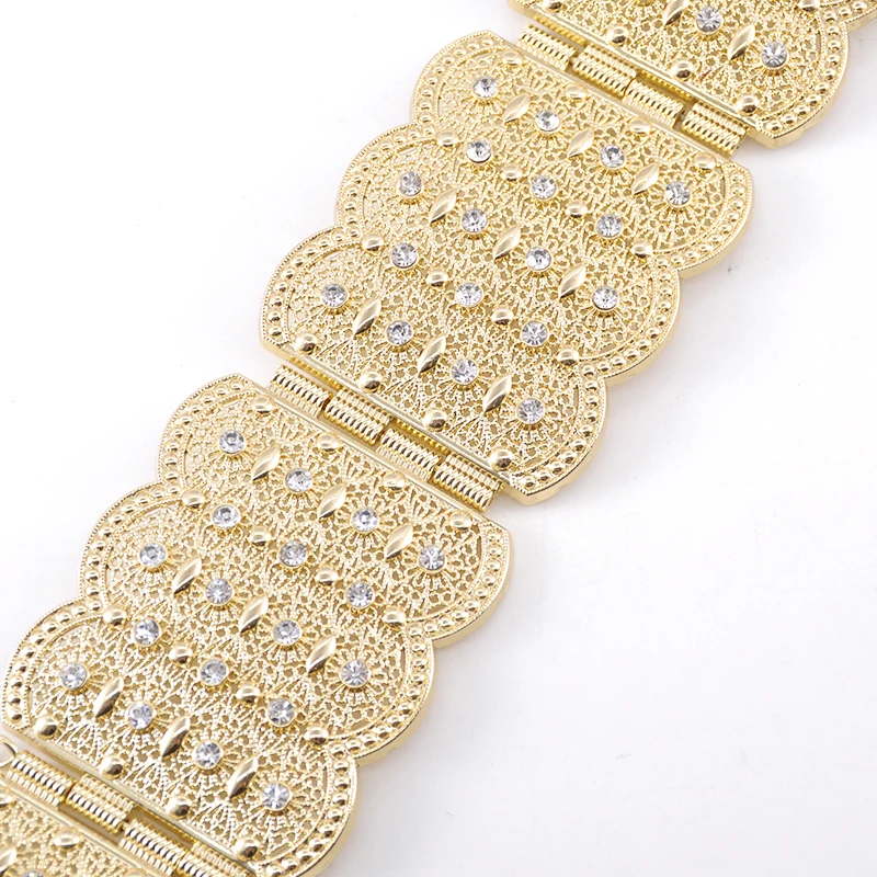 Moroccan wedding belt jewelry metal belt adjustable length square button belt gift