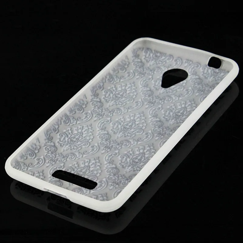 JONSNOW Luminous Soft Case for Micromax Canvas Spark Q380 4.7 inch Feather Pattern Ultra-thin Transparent TPU Cover |