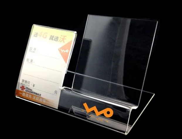 Style 2 VIVO Горячая Универсальный акрил держатель мобильного телефона Продукция цифровой дисплей подставка для телефона с этикеткой PriceTag 20 шт./партия - Color: Style 2 VIVO