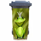 3D Мультфильм Лягушка принц мусорная корзина наклейка обои роспись стены принт наклейка Съемная Настенная роспись фото самоклеящийся подарок