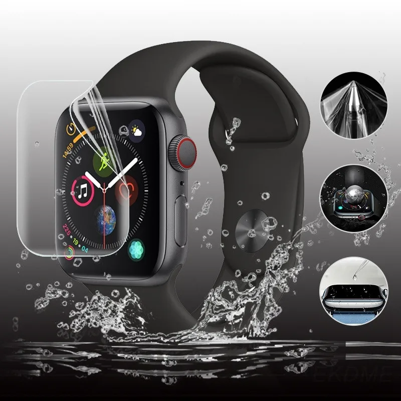 Защитная пленка Pelicula для apple watch защита экрана Гидрогелевая iWatch 2 3 4 38 42 40 44 мм ekran