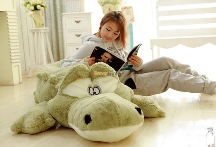 

Fancytrader Very Lovely Toy 79'' 200cm Biggest Plush Stuffed Crocodile Alligator Bed, 2 Colors Available! Free Shipping FT90185