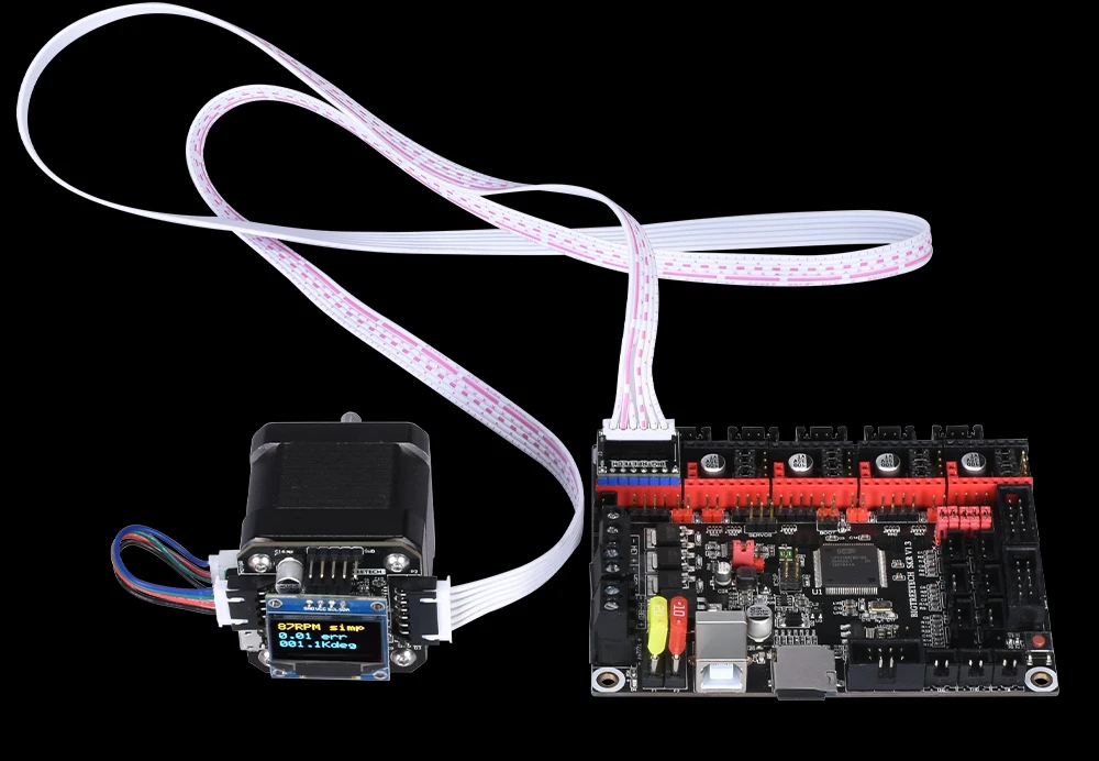 BIGTREETECH S42A 42 Шаговый двигатель замкнутый контур привода с OLED Pinboard Board части 3D-принтера Reprap SKR v1.3 плата
