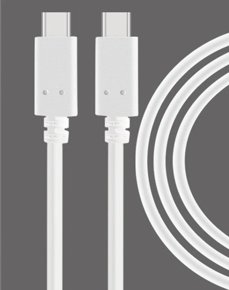 Белый Кабель USB 3,1 type C to type C PD для samsung S9 S8 папа-папа Быстрая зарядка 3A 60 Вт USB C PD кабель для MacBook USB-C - Цвет: Белый