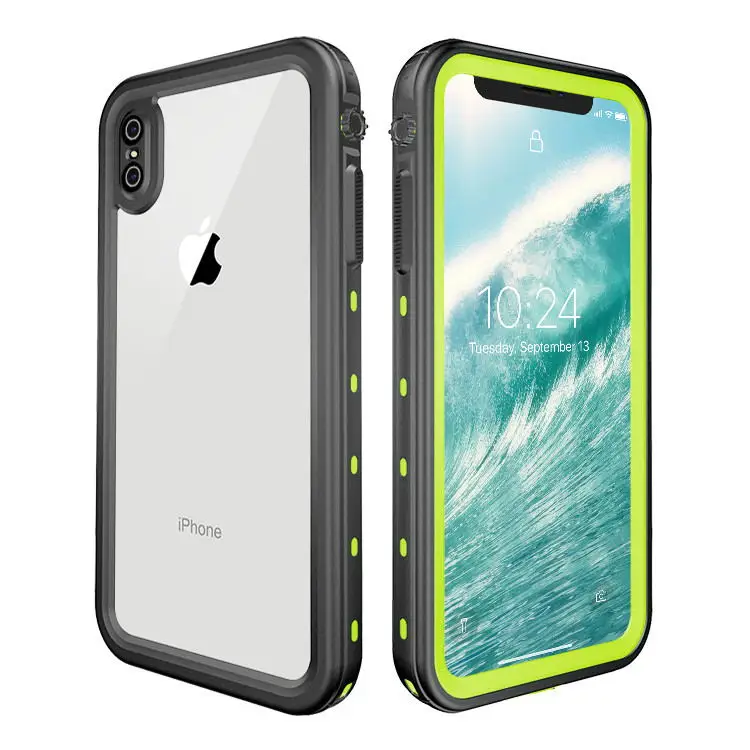Fruit green Для iphone XR Redpepper водонепроницаемый IP68 Подводный 2 м жизни водонепроницаемый противоударный жесткий водонепроницаемый чехол для iphone XR - Цвет: Fruit green