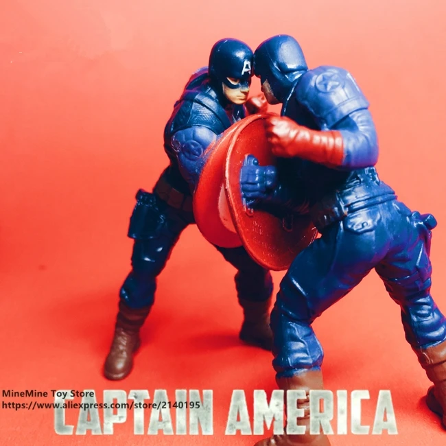 DISNEY Marvel Мстители 3 Капитан Америка 5 см фигурка осанки коллекция украшений аниме