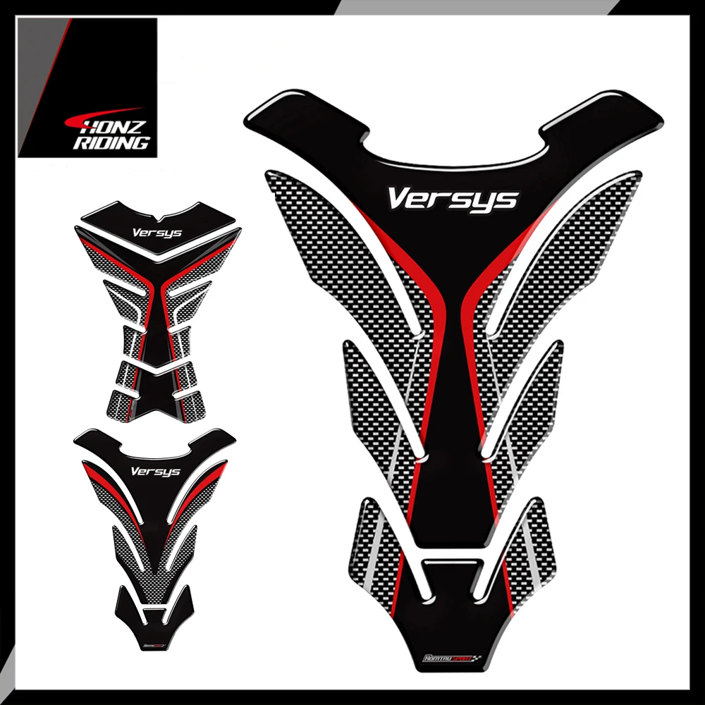 

For Kawasaki Versys 650 1000 X300 Versys-X Tankpad 3D Motorcycle Tank Pad Protector Decal Stickers