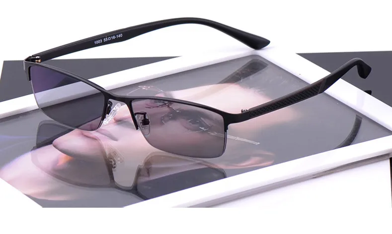 Eyesilove мужские очки для близорукости фотохромные очки модные очки для близорукости с чувствительным переходом очки