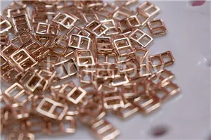 GOLD 20 50 100 шт. Мини-кнопка Tri-скользящая Пряжка 3 мм ультра-маленькая пряжка для ремня BJD Blyth кукольная одежда DIY обувь Пряжка аксессуары - Цвет: GOLD