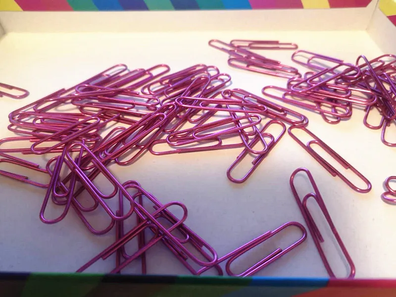 20 шт. 50 мм большой размер зажим 5 см розово-красный металлический закладки сделай