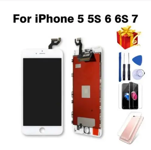 Полный ЖК дисплей или экран в сборе для iphone 5 5G 5S 5C 6 6s без кнопки Домой и