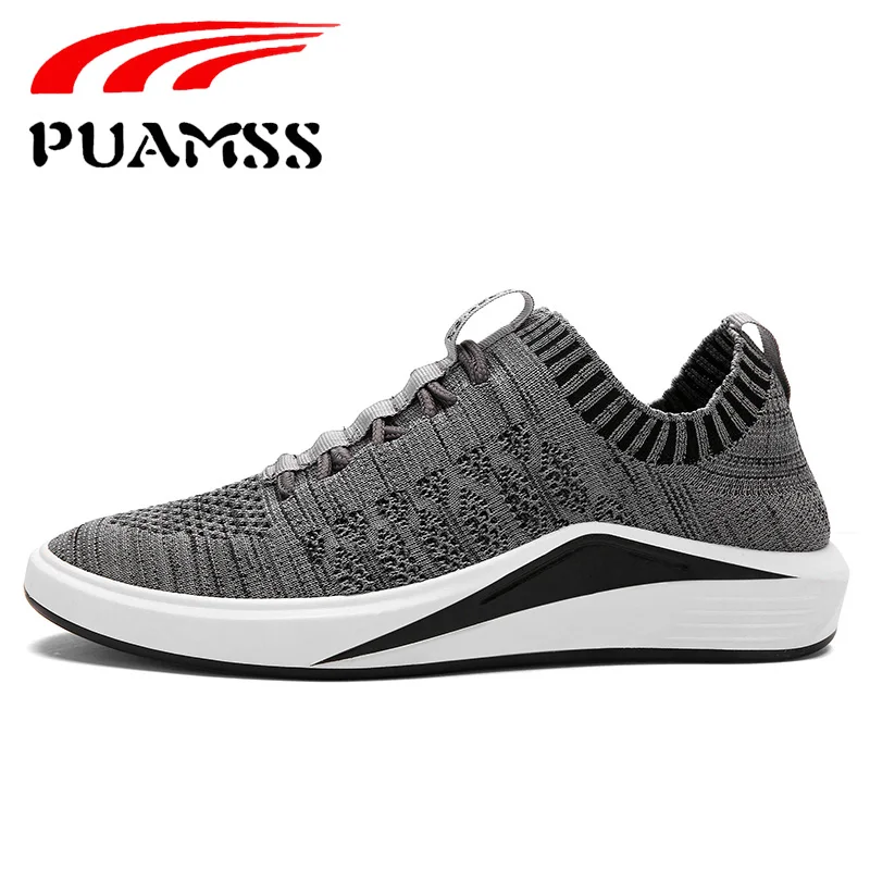 PUAMSS Men's Running Shoes Slip-On Mesh Breathable Antiskid Sneakers 2017 New A | Спорт и развлечения