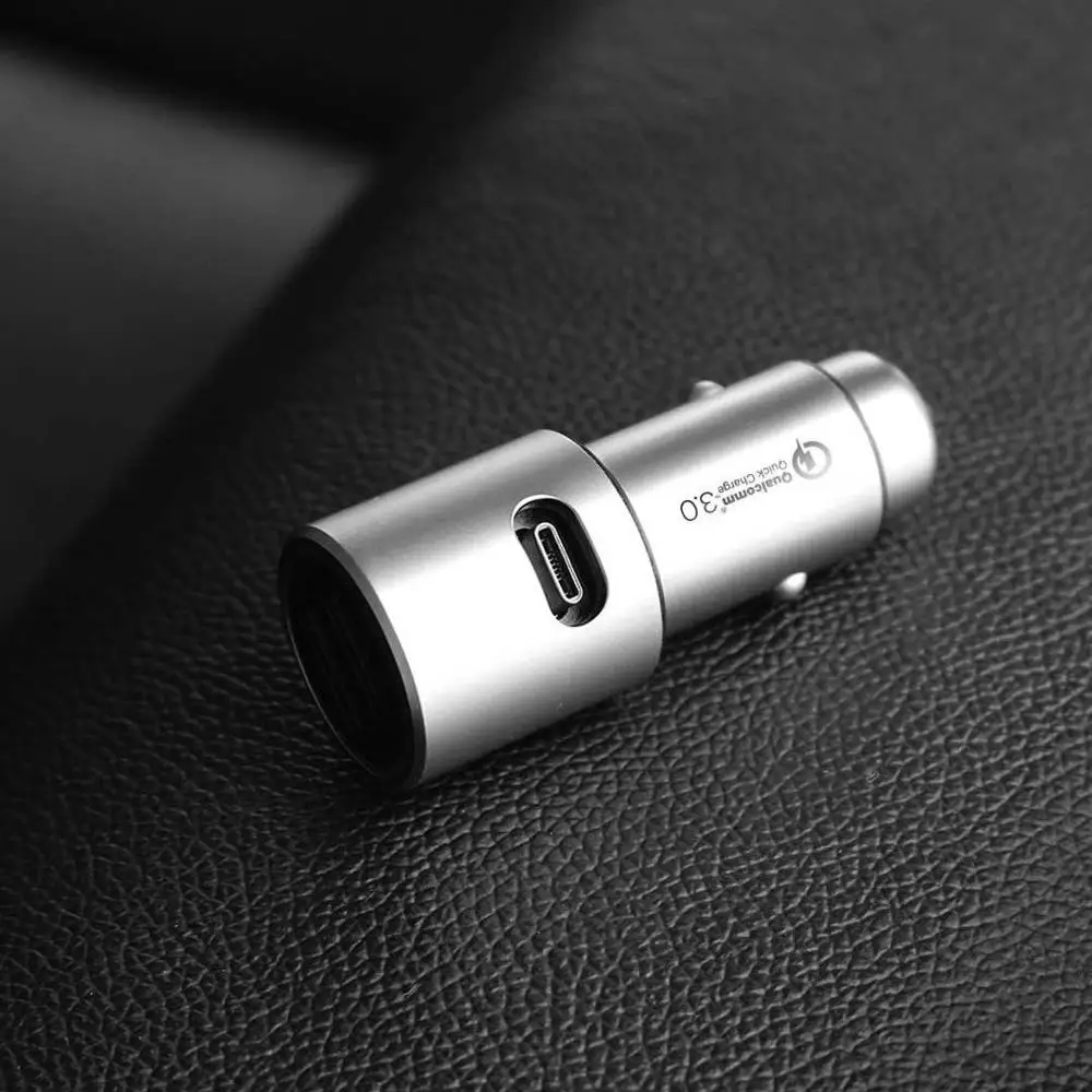 Оригинальное Xiaomi Mi автомобильное зарядное устройство Быстрая зарядка версия QC3.0 двухпортовый Выход Совместимость с устройствами iOS и Android зарядное устройство