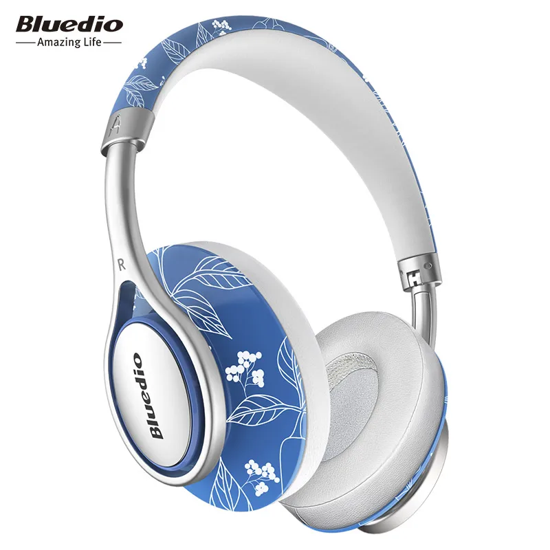 Bluedio A2 Мини Портативная Bluetooth гарнитура модные беспроводные наушники для музыки и телефона с микрофоном наушники - Цвет: blue and white china