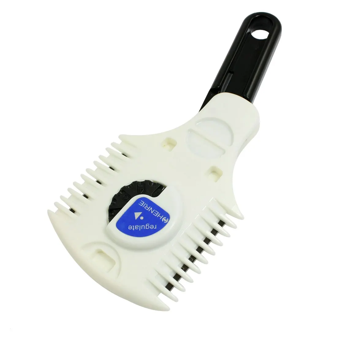 UXCELL Black Handle White Plastic Double Sided Hair Styling Razor Shear Thinning Comb | Красота и здоровье