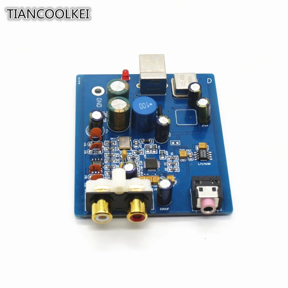DIY аудио декодер HIFI ES9018K2M SA9023 USB DAC плата внешняя звуковая карта поддержка 24 бит