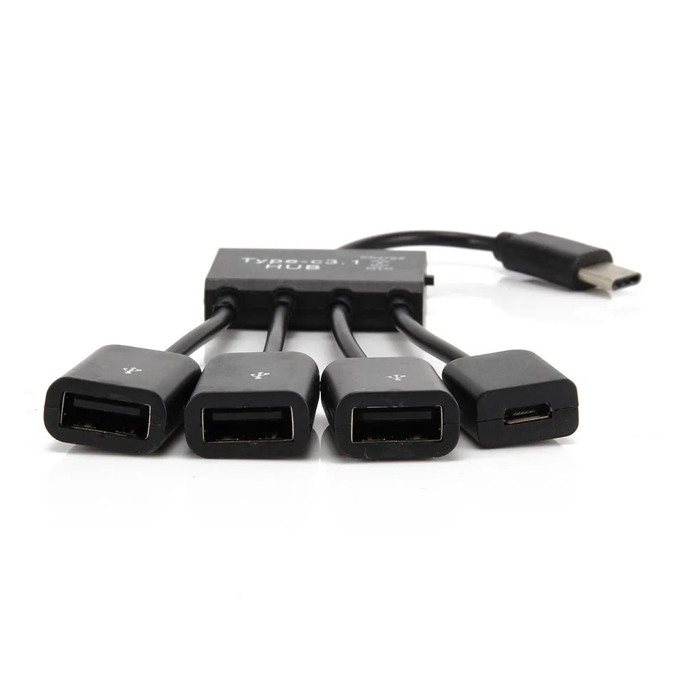 Новинка Лидер продаж адаптер 4 в 1 с разными портами типа C на USB 2 0 кабель OTG