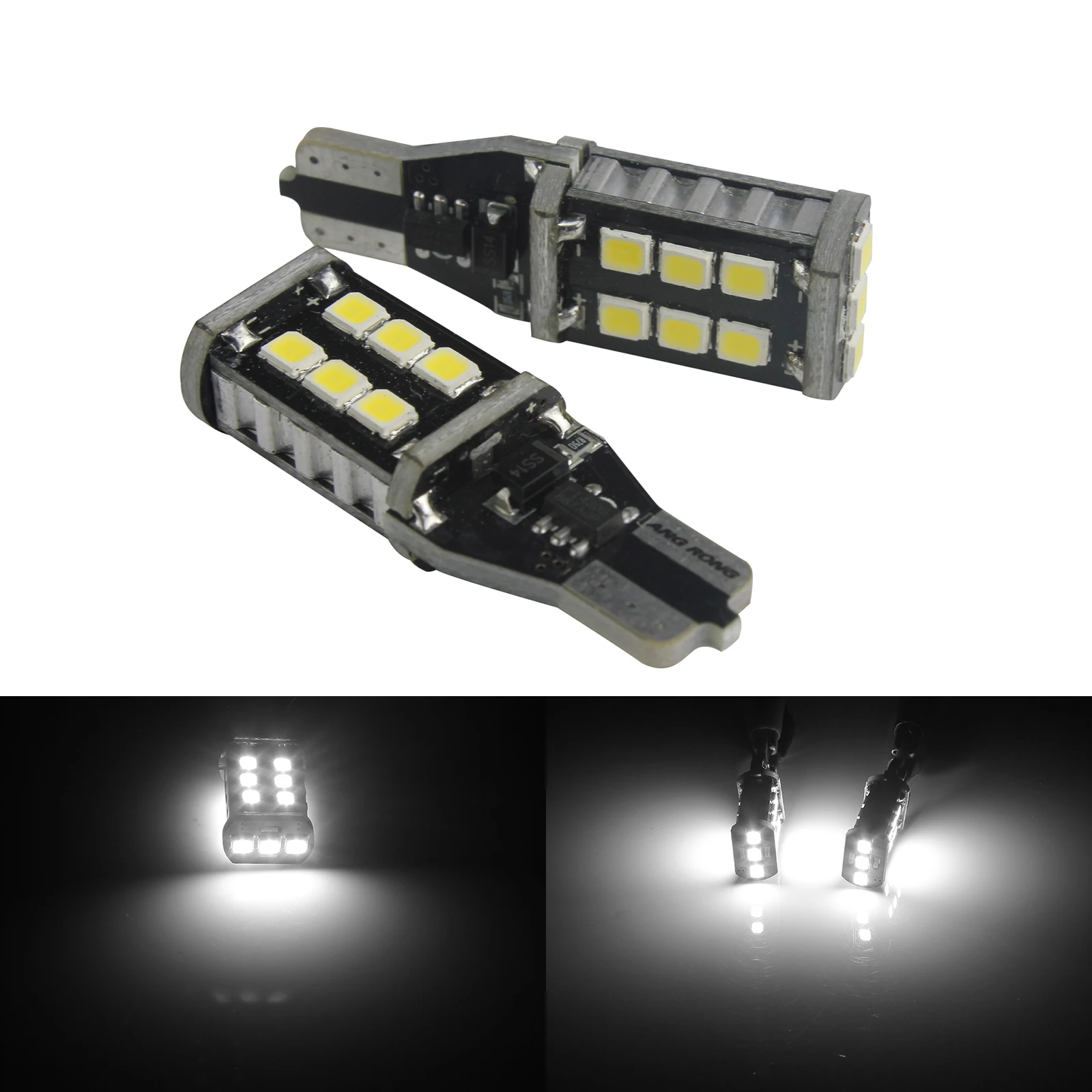 ANGRONG 2X 955 921 T15 168 W16W Светодиодная лампа 8 Вт бокосветильник индикатор задний светильник онарь