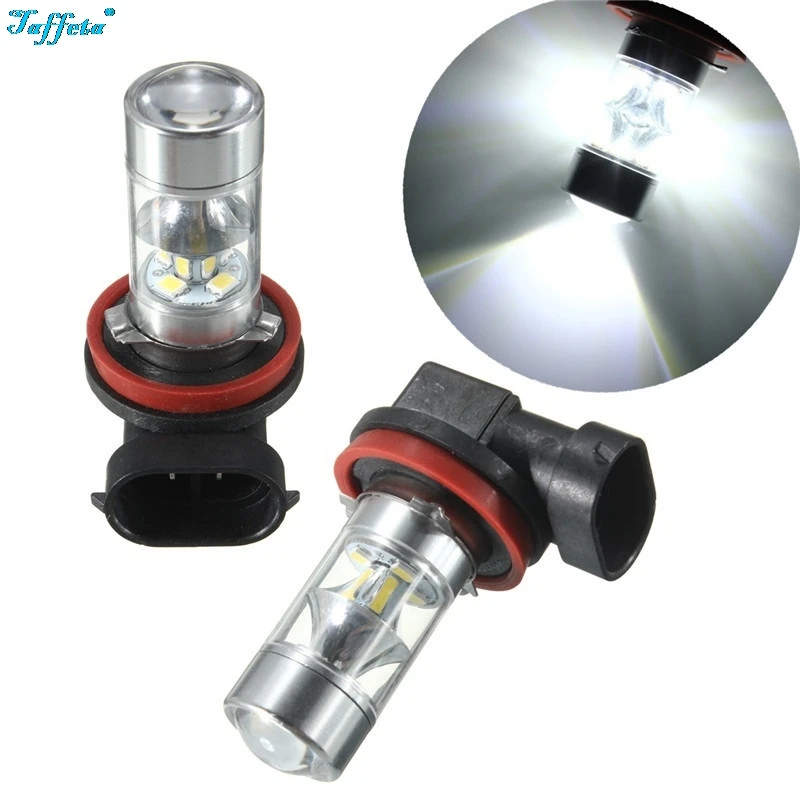 

2Pcs Fog Light H8 H11 60W 12SMD White COB LED Car Motor Bike Headlight Bulb