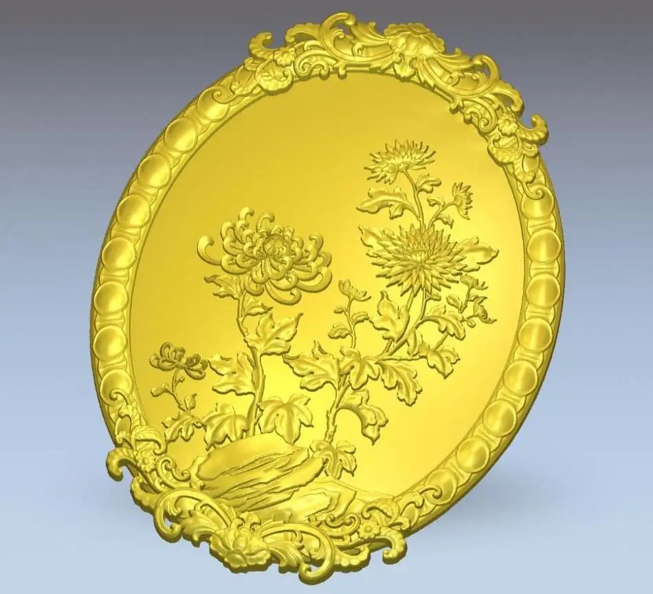 3D рельеф Flower_8 для ЧПУ в формате STL|3d model relief|3d relief modelfor cnc |