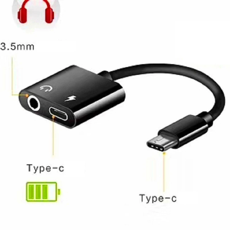 Oleeda 2 в 1 кабель для наушников USB Type C на 3 5 мм типа Aux адаптер зарядки Letv Xiaomi|Зарядные