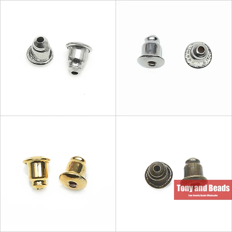 (200Pcs=1Lot!)Jewelry Earring Finding 6X5MM Metal Plug/Earrings Safety Backs/ Stopper EF10 | Украшения и аксессуары