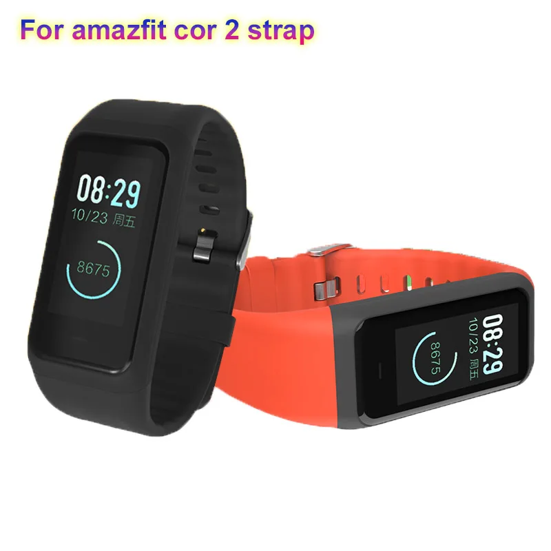 

Силиконовый ремешок для Huami Amazfit Cor 2, сменный удобный цветной браслет для часов Amazfit Cor 2, аксессуары для часов A20