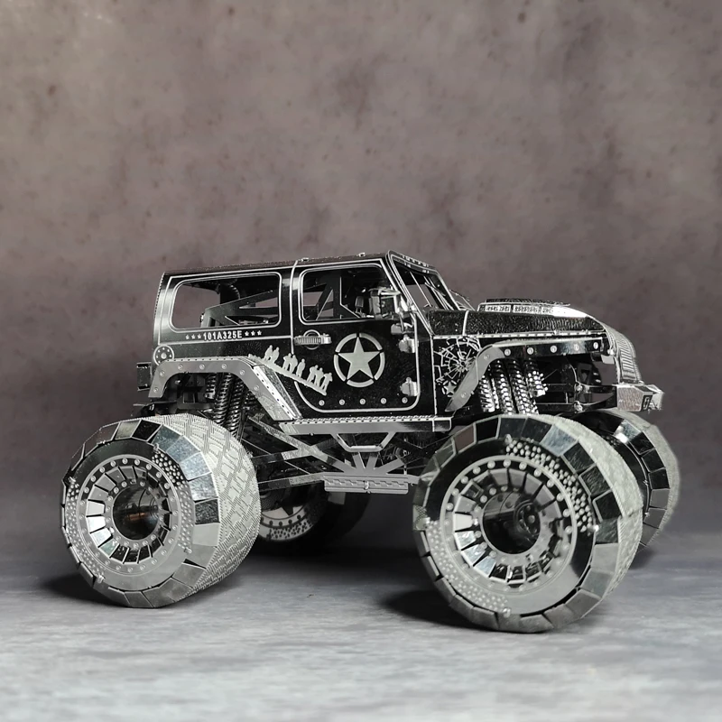 Машина WARNGLER NANYUAN I32205 головоломка 4WD Jeep модель сборки из металла развитие рук-на 3