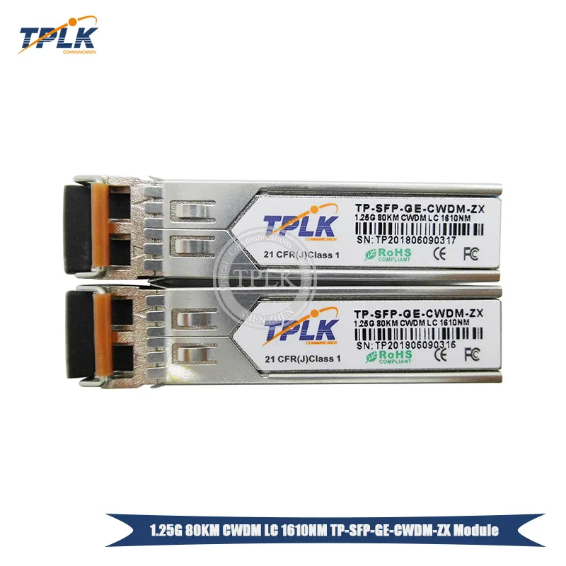 10 шт./лот высококачественный 1 25G 80KM CWDM LC 1610 нм фототрансивер модуль одномодовый