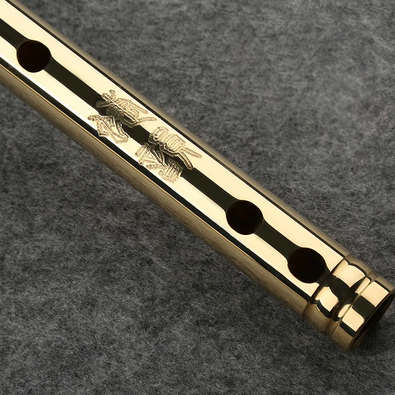 Professional  H62 Brass Tube  CDEFG Key 8 Holes Flute  Chinese Metal Flute  Classic Woodwind Musical Instrument enlarge