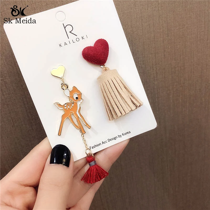 Новые модные женские рождественские серьги темпераментные нестандартные